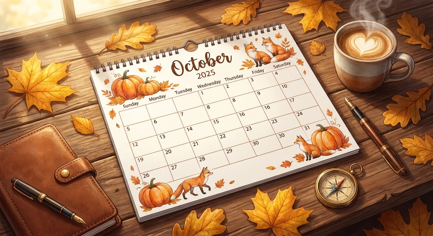 Dein Kalender Oktober 2025: Planung leicht gemacht